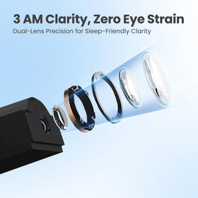 Newentor 180-degree rotating projection stays visible from bed