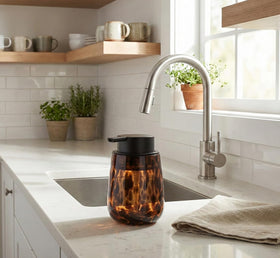 NEWHENGS label-less design blends with any color scheme for liquids like soap or lotion.