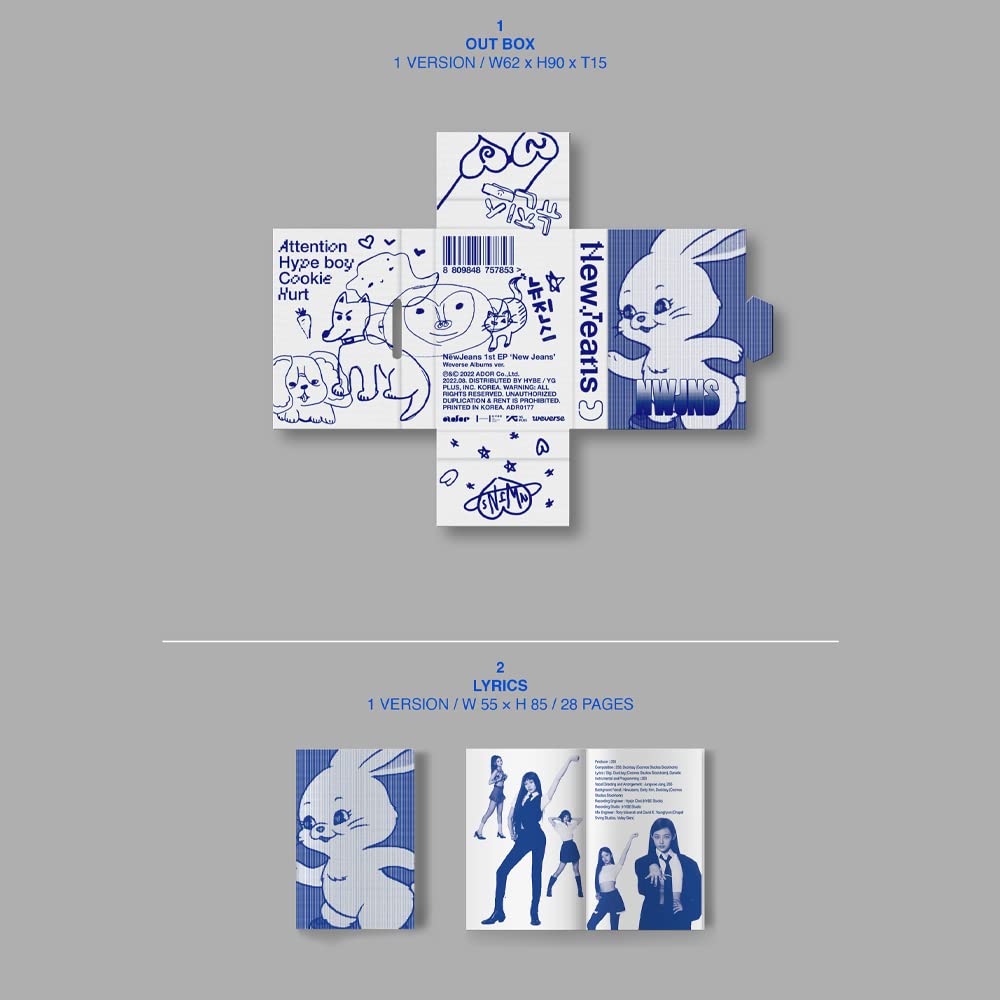 NewJeans Dreamus EP inner packaging organized and secure