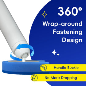 NEWLONIS toilet wand with 32 disposable refills for hygienic cleaning.