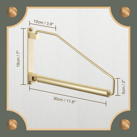 NEWRAIN brass hanger blends with decor while reducing clutter.