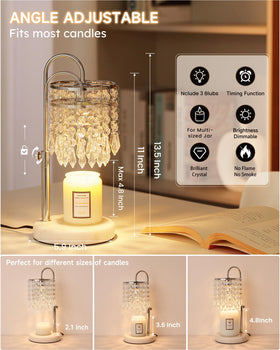 Prismatic diamond pendants refract light for a luxurious ambiance