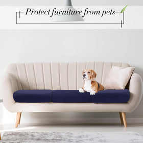 Machine washable cushion covers for easy cleaning and reuse.