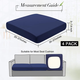 Elastic bottom band keeps cushions in place on Newwiee covers.