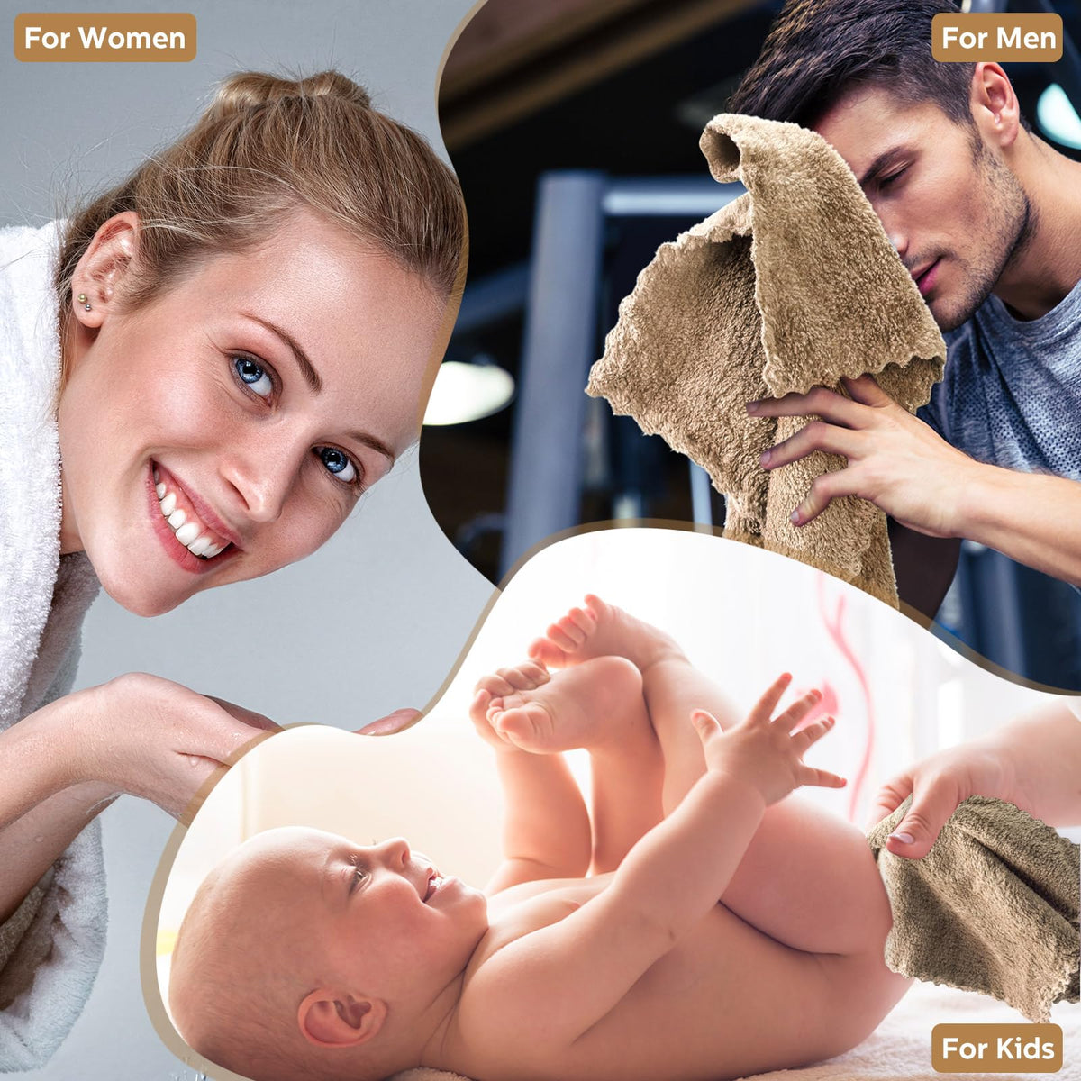 Newwiee easy-care washcloths are machine washable and quick-drying.