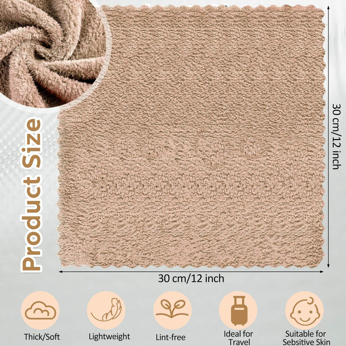 Newwiee microfiber soft texture for gentle daily body care.