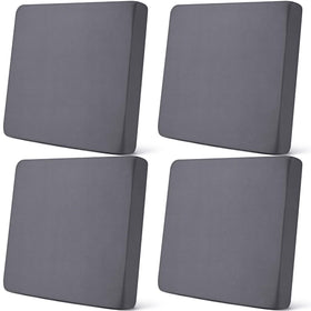 Newwiee set of 4 stretch cushion covers in dark grey protects sofas and refreshes decor