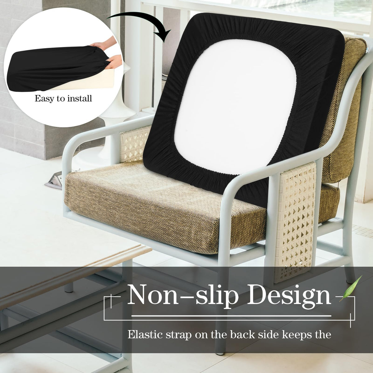 Newwiee sofa protector adds style while guarding cushions from daily wear.