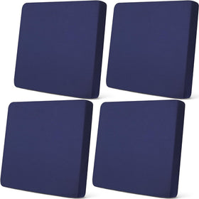 Newwiee stretch cushion covers in navy blue with a snug elastic fit for cushions.