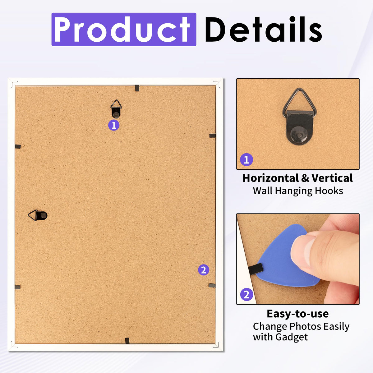 Nexcover frame with protective film being peeled to reveal plexiglass clarity