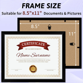 NEXCOVER diploma frame collection 10-pack enables cohesive wall layouts