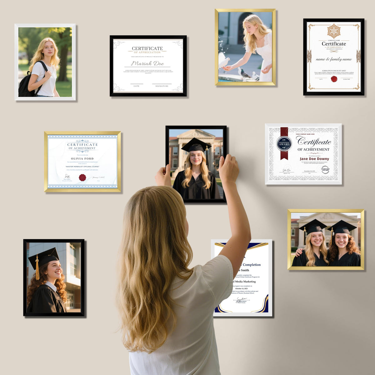 NEXCOVER wall hangers support horizontal or vertical layouts for versatile decor.