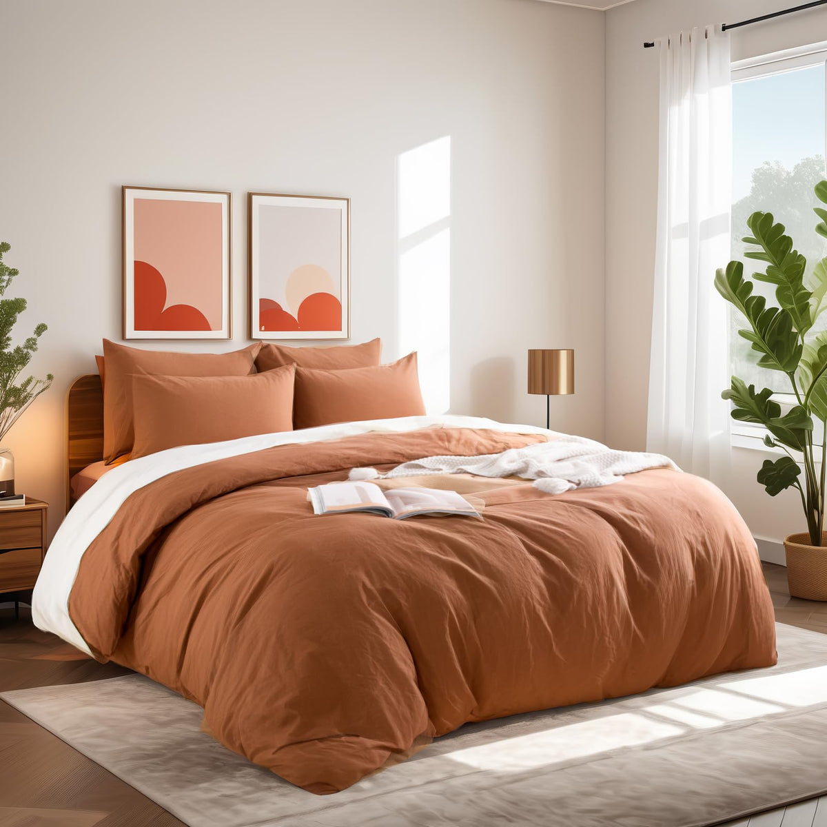 NEXHOME PRO queen-size duvet cover measures 90 by 90 inches.