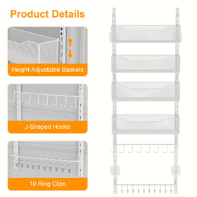 NEYCIL adjustable baskets adapt to different item heights for flexibility.