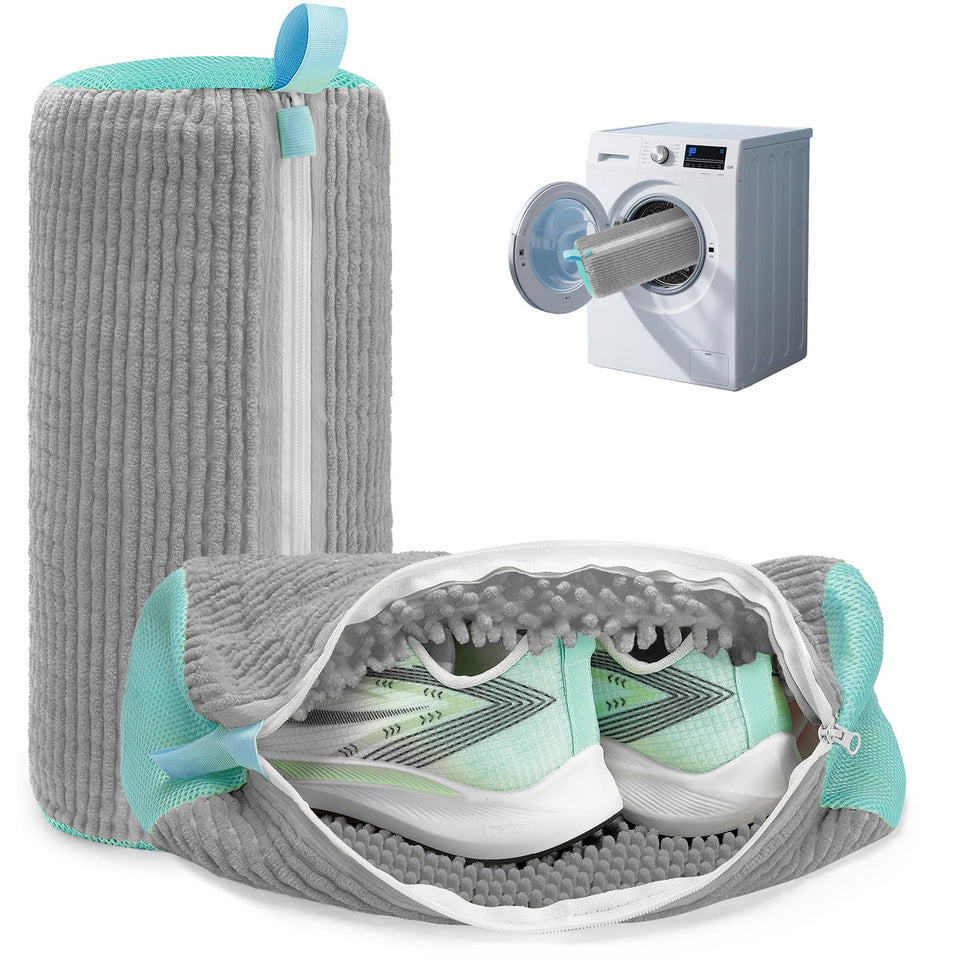 ngfhf shoe washing bag front view shows durable fabric for thorough cleaning