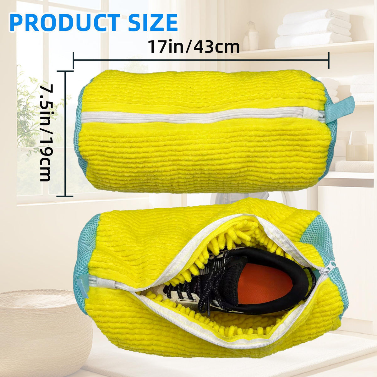 ngfhf shoe washing bag protects uppers and logos from damage during wash