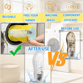 ngfhf shoe washing bag side zipper design easy loading and protection