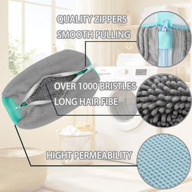 ngfhf shoe washing bag side zipper design for easy insertion