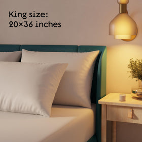 Machine washable Niagara pillow protector for easy care and longevity.