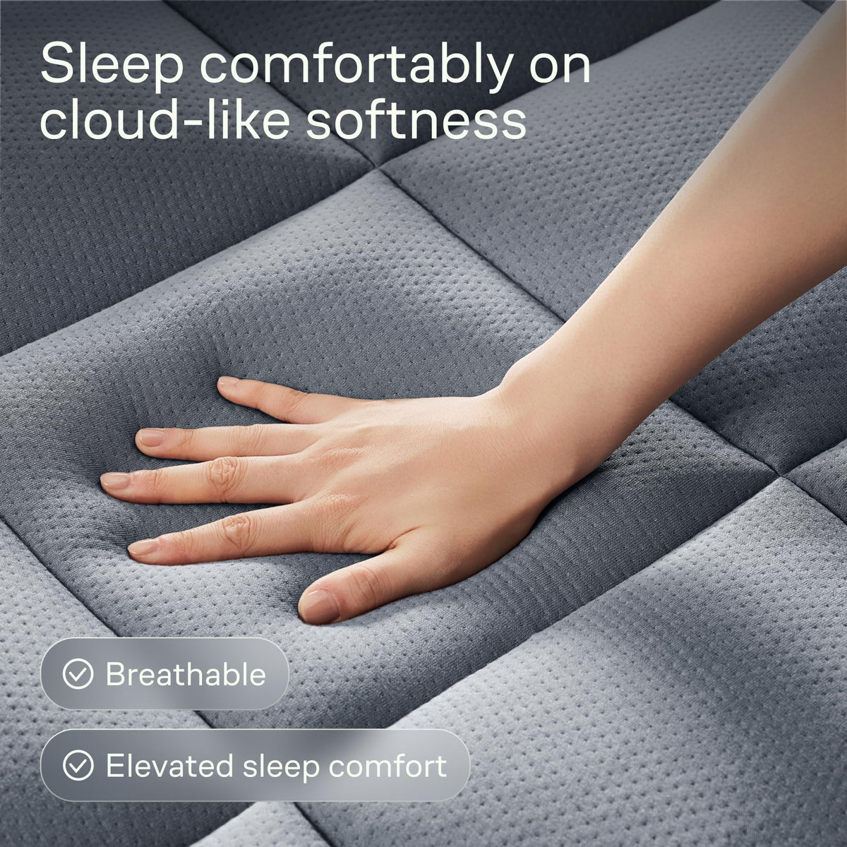 Niagara Sleep Solution bamboo rayon close-up highlights breathable, cooling fabric for hot sleepers.