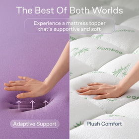 Niagara Sleep Solution bamboo-viscose padding close-up highlights plush, breathable texture
