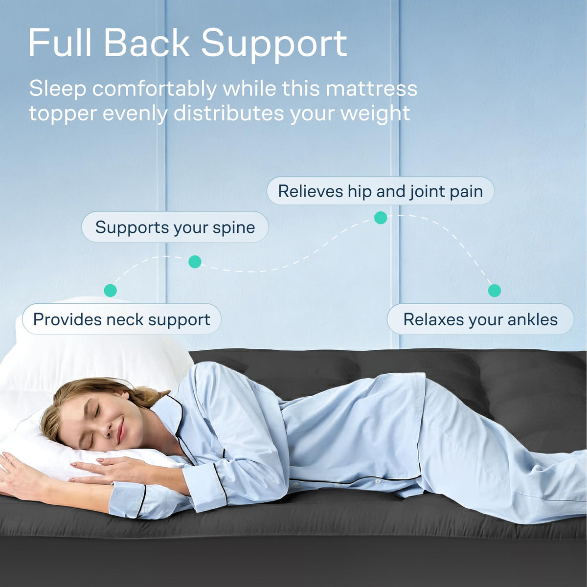 Niagara Sleep Solution breathable fabric helps you stay cool through the night