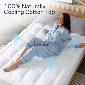 Niagara Sleep Solution breathable cotton top provides cooling nightly feel.