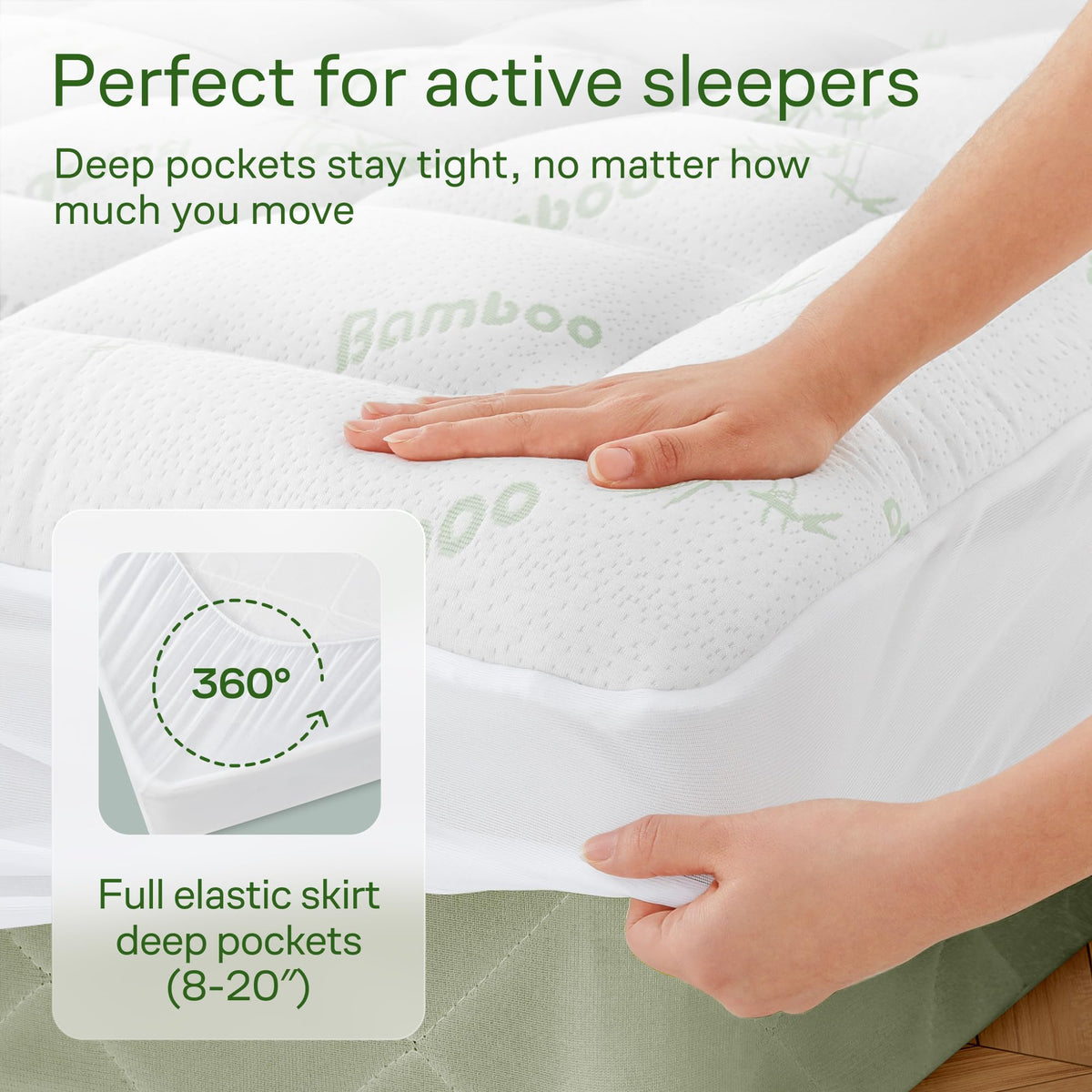 Niagara Sleep Solution machine-washable topper simplifies care.