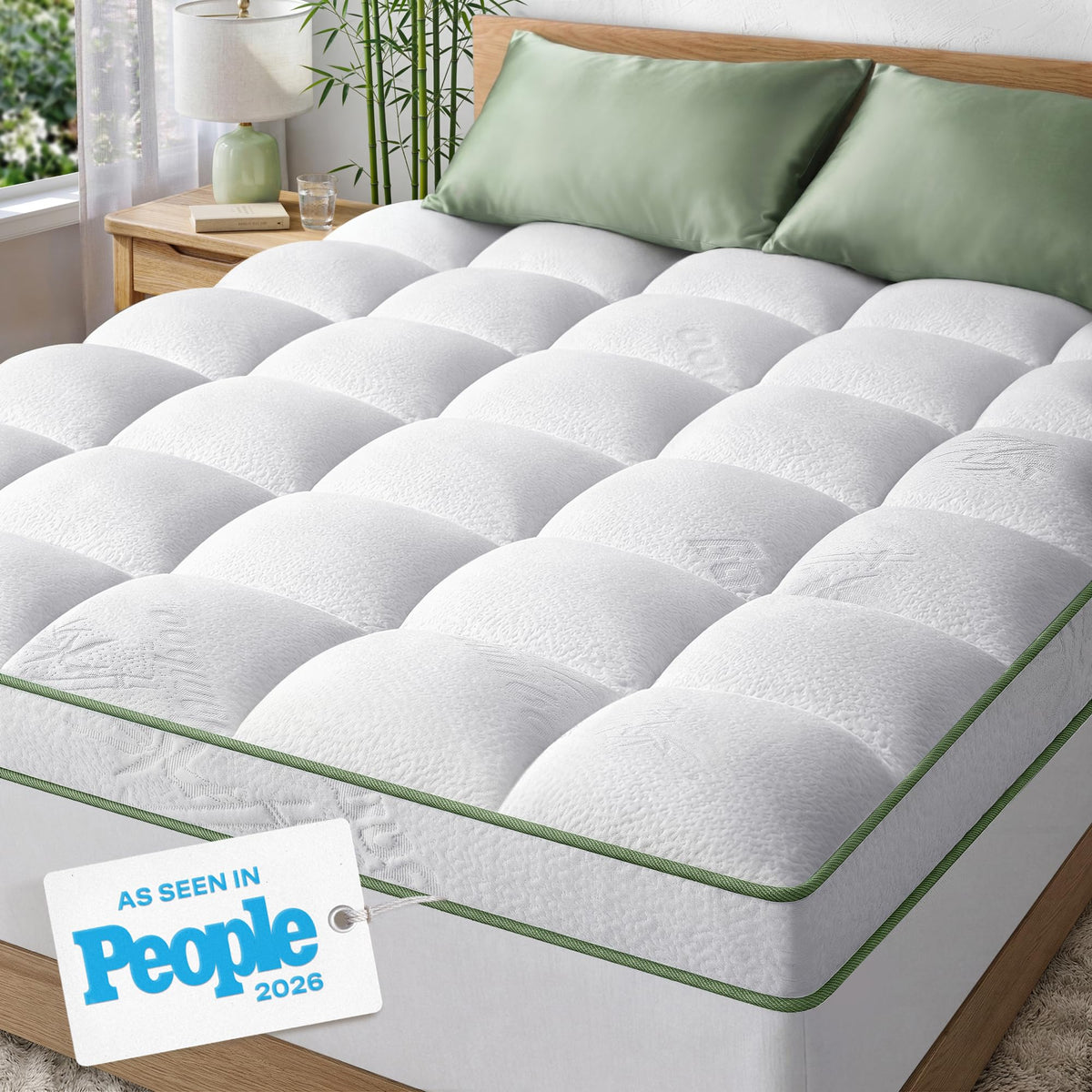 Niagara Sleep Solution king topper 2in ultra plush enhances mattress comfort