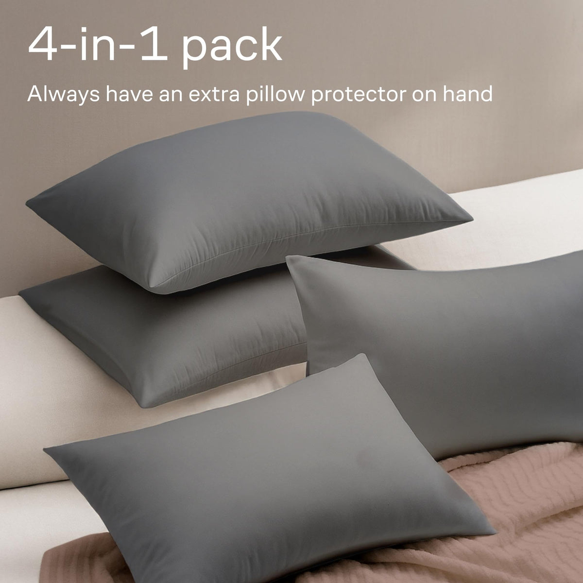 Niagara Sleep Solution king-size fit ensures full coverage for large pillows.