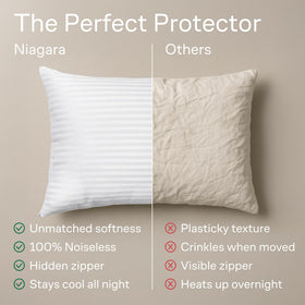 King-size fit ensures pillows stay in place without slipping.