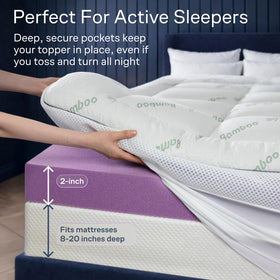 Niagara Sleep Solution queen topper on bed demonstrates quick, comfortable retrofit