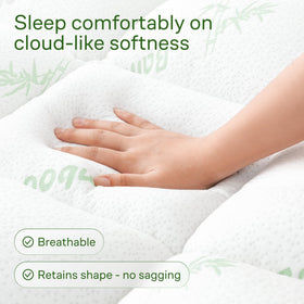Niagara Sleep Solution rayon-derived bamboo fabric promotes breathable, cool nights.