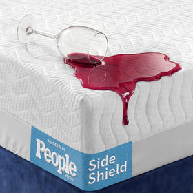Niagara Sleep Solution side shields 4-inch protect mattress edges from spills.