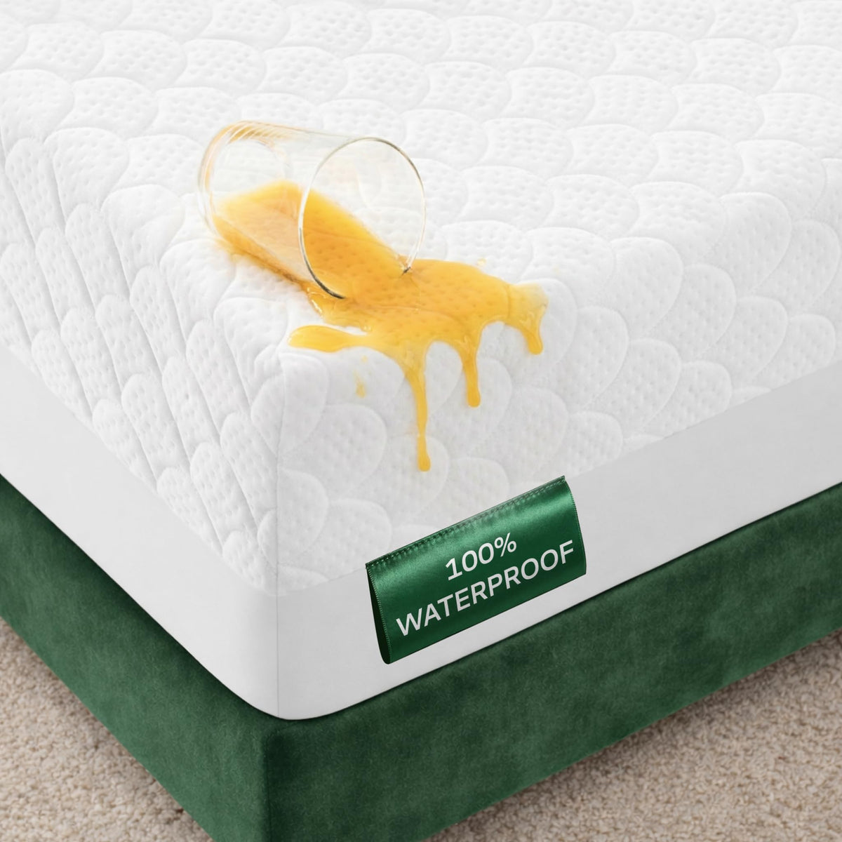 Niagara Sleep Solution side shields protect king mattress edges from spills and accidents.