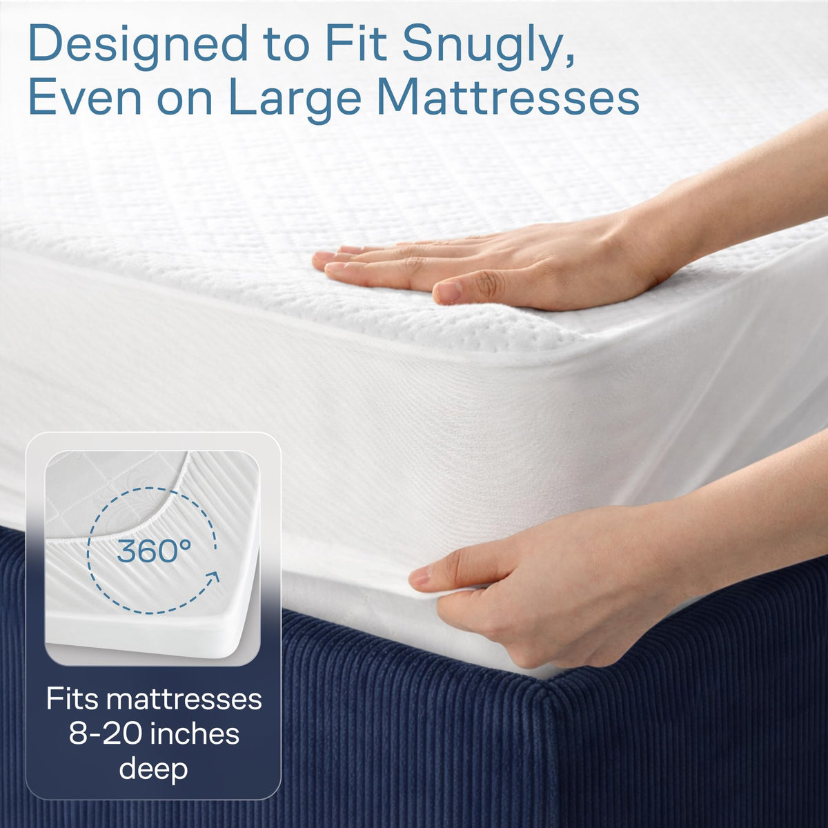 Niagara Sleep Solution silent, breathable cover reduces noise and heat for restful sleep.