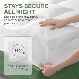 Niagara Sleep Solution easy-care topper helps maintain softness with simple washing.
