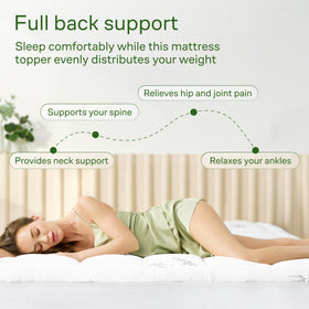 Niagara Sleep Solution topper deep pocket and stretchy sides secure fit