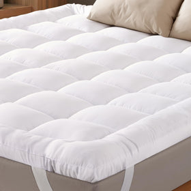 Niagara Sleep Solution Ultra-Soft Twin XL topper on bed for cooler sleep.