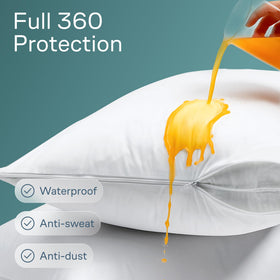 Breathable jersey-knit fabric highlights a smooth sleep surface.