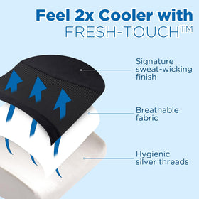 Niceeday lumbar support pillow on car seat emphasizing stability during drives