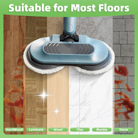 Nicemiya pad-in-use on a sealed floor demonstrating safe cleaning results