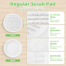Nicemiya plush microfiber pad close-up for absorbent, streak-free floors