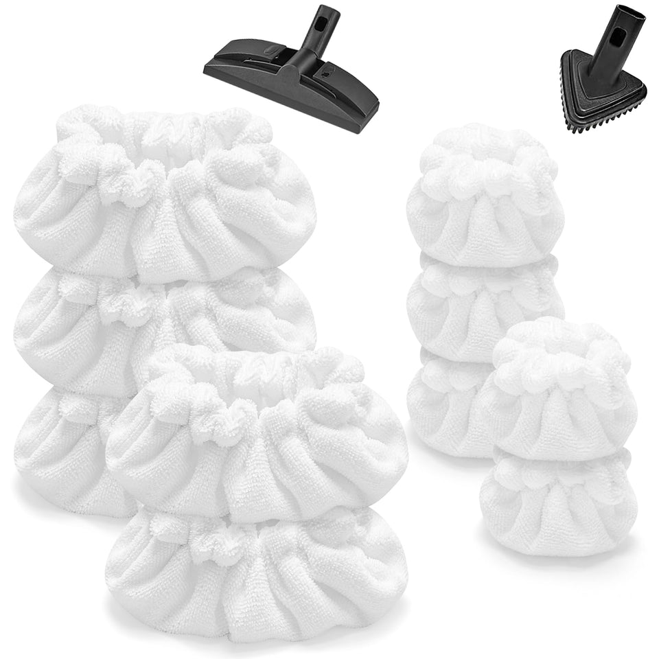 Nicemiya steam mop pads 10-pack, compatible with Dupray for deep floor cleaning