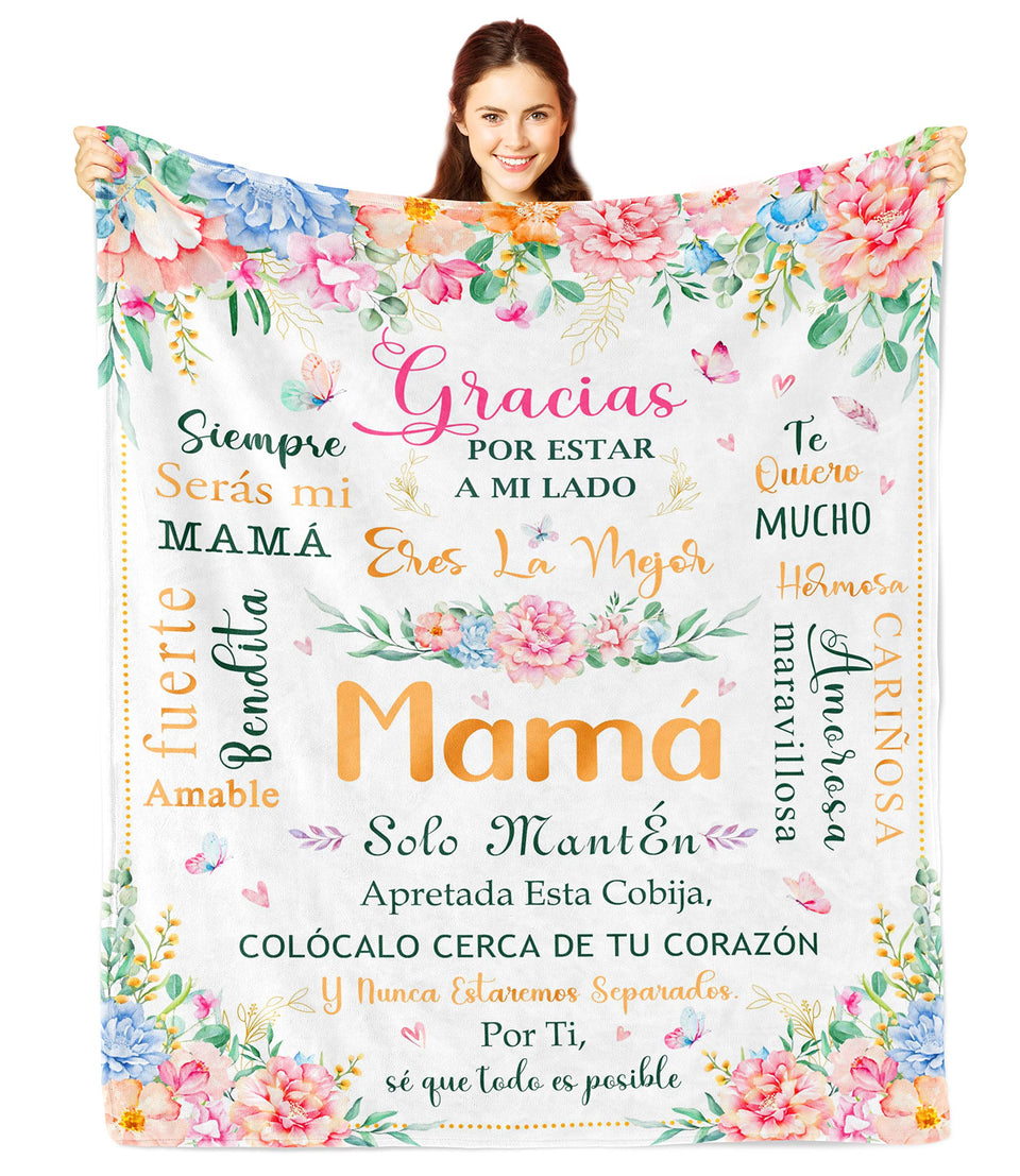 Nicetous birthday blanket for mom, 50x60 inches, cozy gift idea