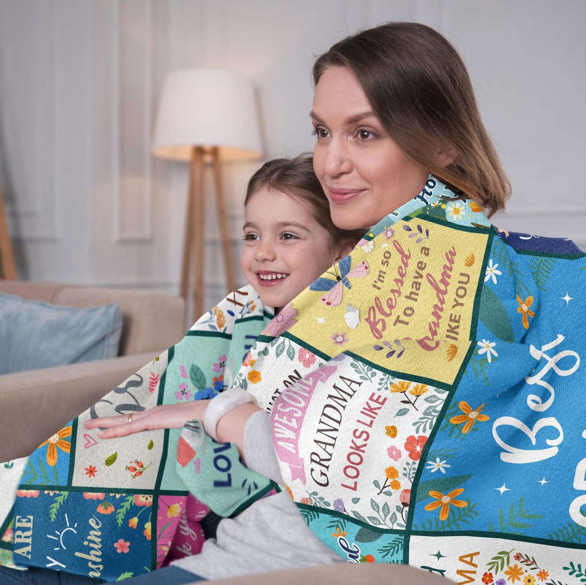 Nicetous grandma blanket heartnotes offer a personal, heartfelt gift.