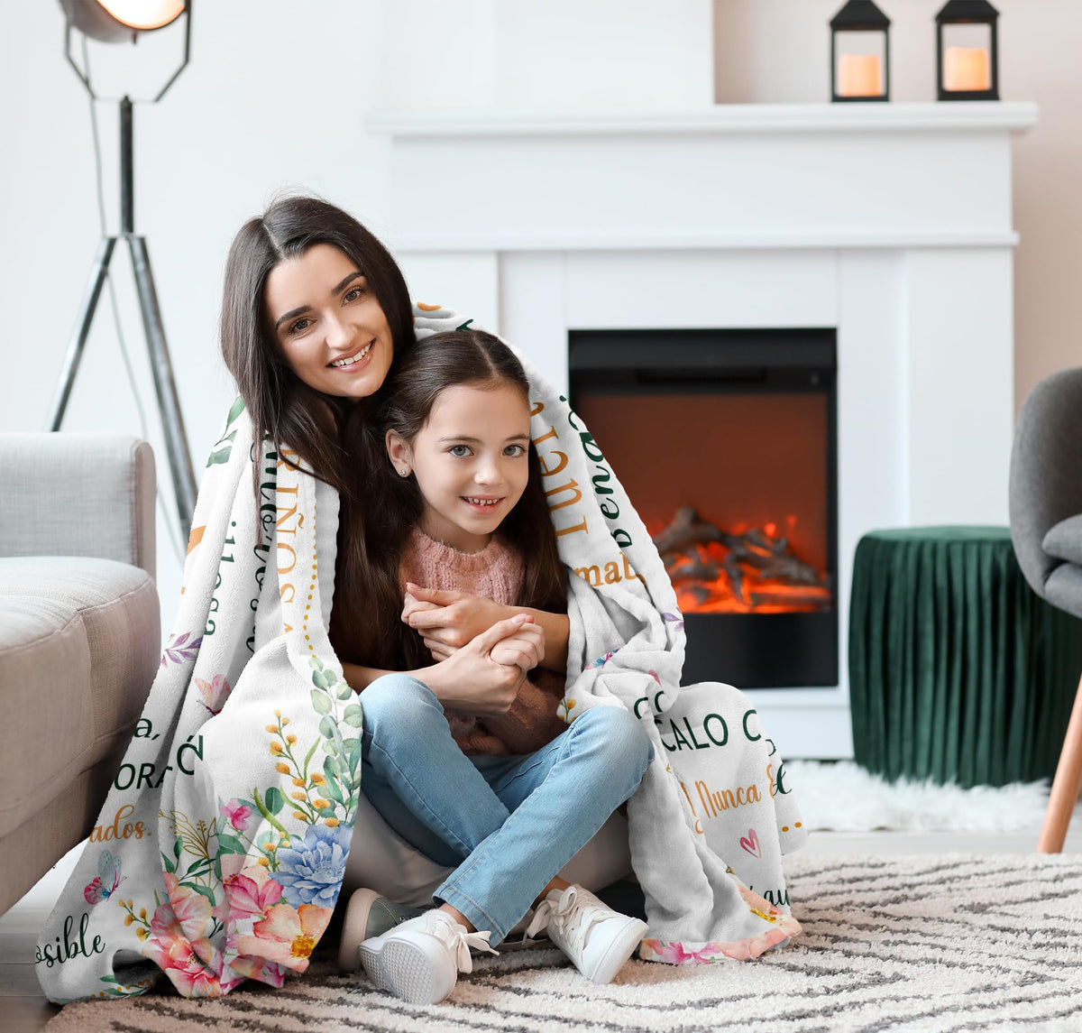 Nicetous soft fleece blanket for mom, skin-friendly comfort