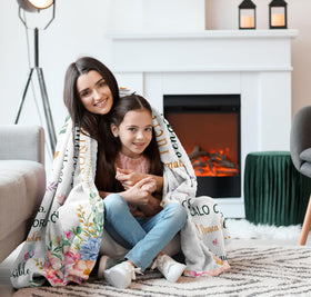 Nicetous soft fleece blanket for mom, skin-friendly comfort