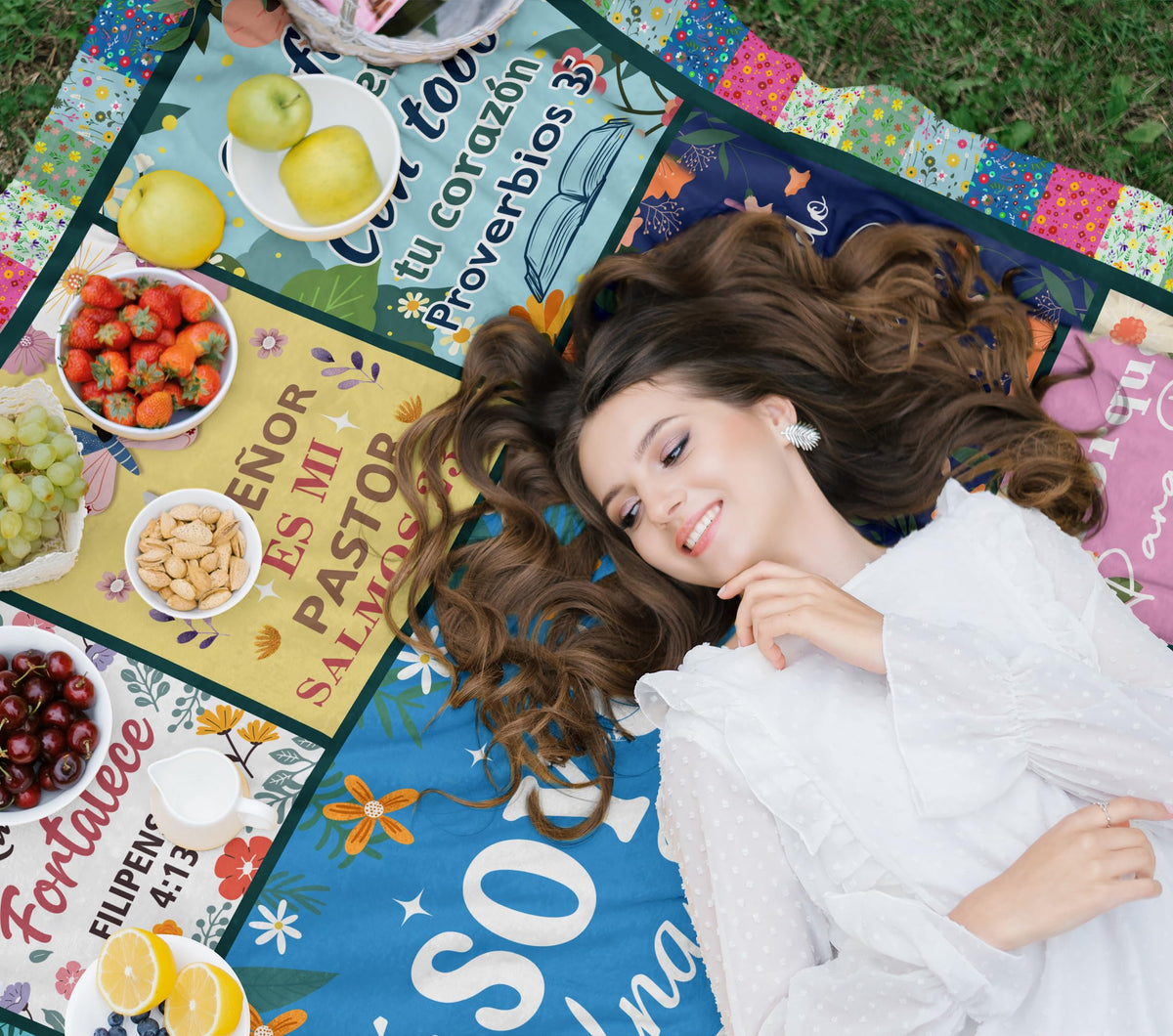 Nicetous Spanish Bible blanket soft texture ideal for restful nights
