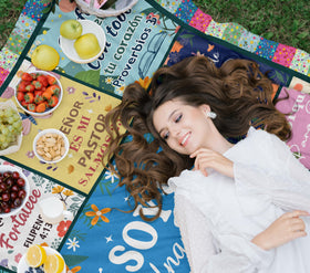 Nicetous Spanish Bible blanket soft texture ideal for restful nights